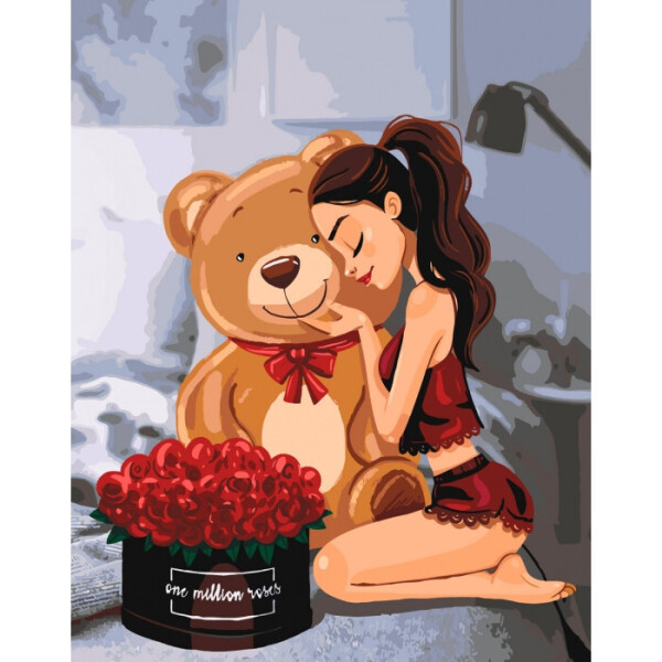 

Картина По Номерам."one Million Roses" 40*50См Kho4606