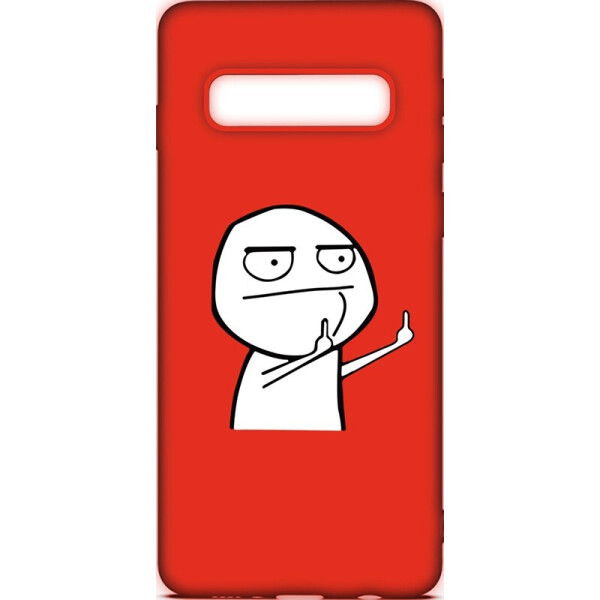 

Чехол-накладка TOTO Cartoon Soft Silicone TPU Case Samsung Galaxy S10+ FK 2 Red