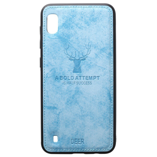 

Чехол-накладка TOTO Deer Shell With Leather Effect Case для Samsung Galaxy A10 Blue