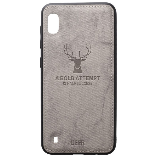 

Чехол-накладка TOTO Deer Shell With Leather Effect Case для Samsung Galaxy A10 Grey