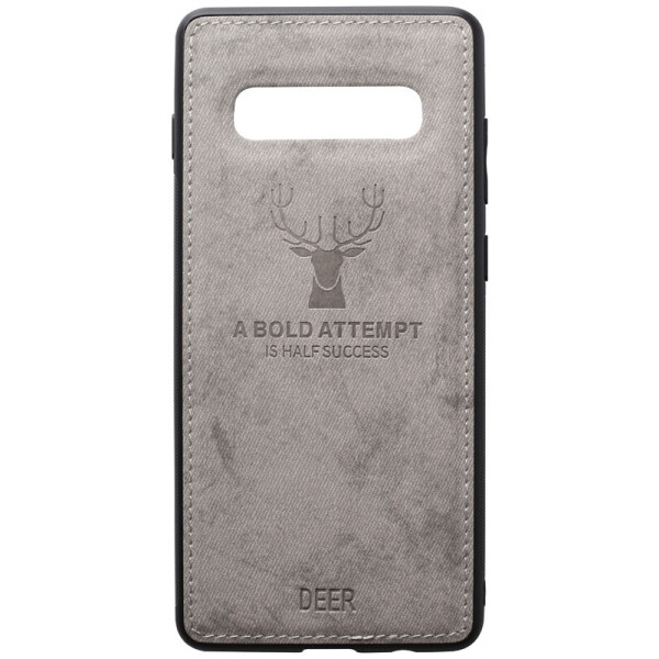 

Чехол-накладка TOTO Deer Shell With Leather Effect Case для Samsung Galaxy S10 Grey