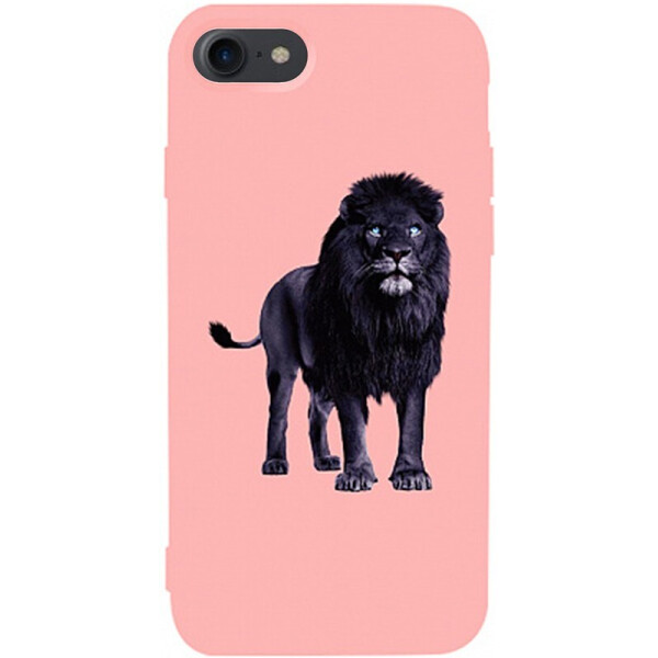 

Чехол-накладка TOTO Matt Tpu 2mm Print Case Apple iPhone 7/8 #36 Blacklion Pink