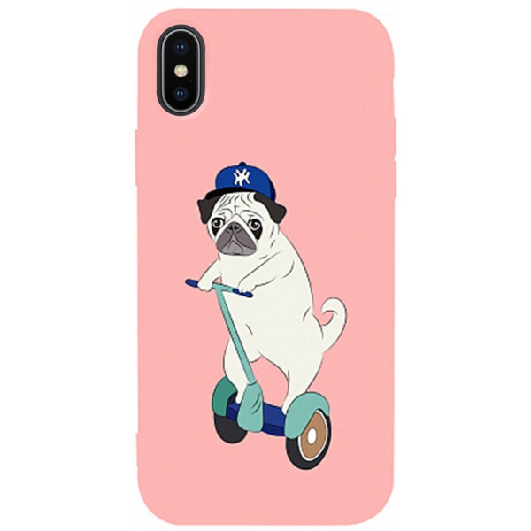 

Чехол-накладка TOTO Matt Tpu 2mm Print Case Apple iPhone X/XS #2 Dog Skate Pink