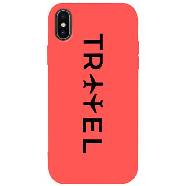 

Чехол-накладка TOTO Matt Tpu 2mm Print Case Apple iPhone X/XS #45 Travel Orange