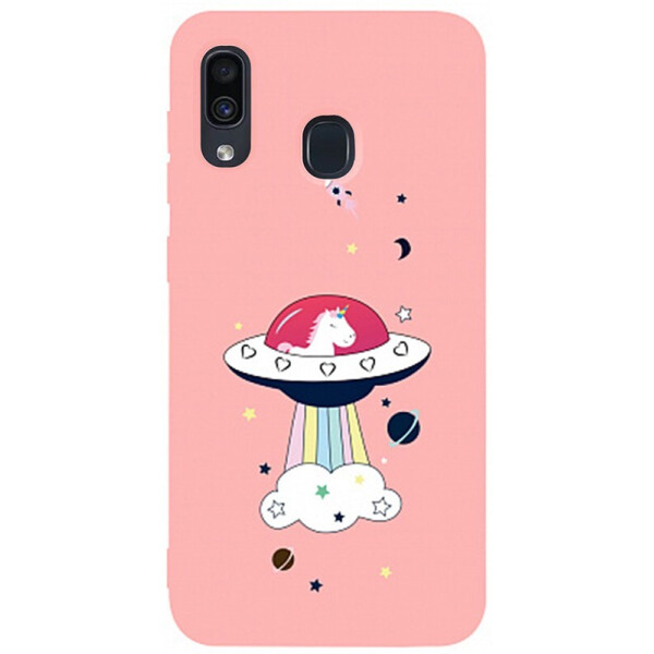 

Чехол-накладка TOTO Matt Tpu 2mm Print Case Samsung Galaxy A20/A30 #17 Ufo Pink