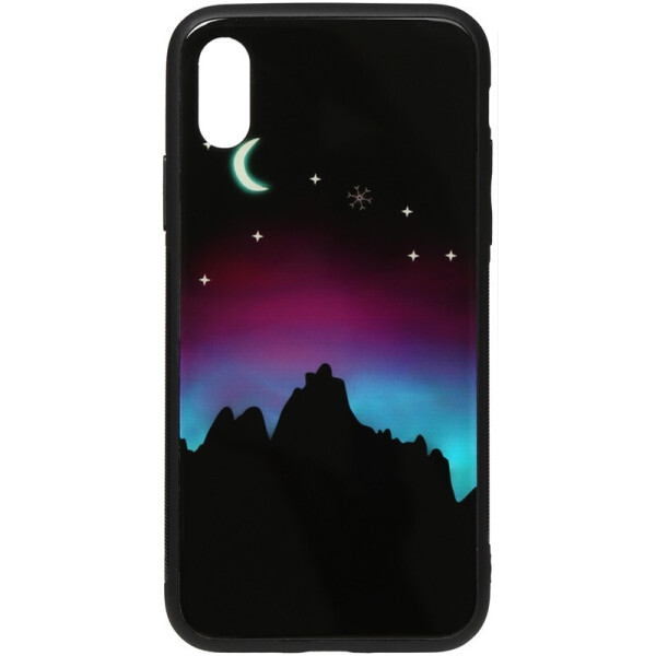 

Чехол-накладка TOTO Night Light Print Glass Case для Apple iPhone Xs Max Young Moon