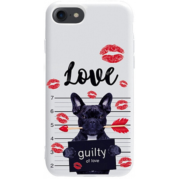 

Чехол-накладка TOTO Pure Tpu 2mm Print Case Apple iPhone 7/8 #39 Dog Kiss White