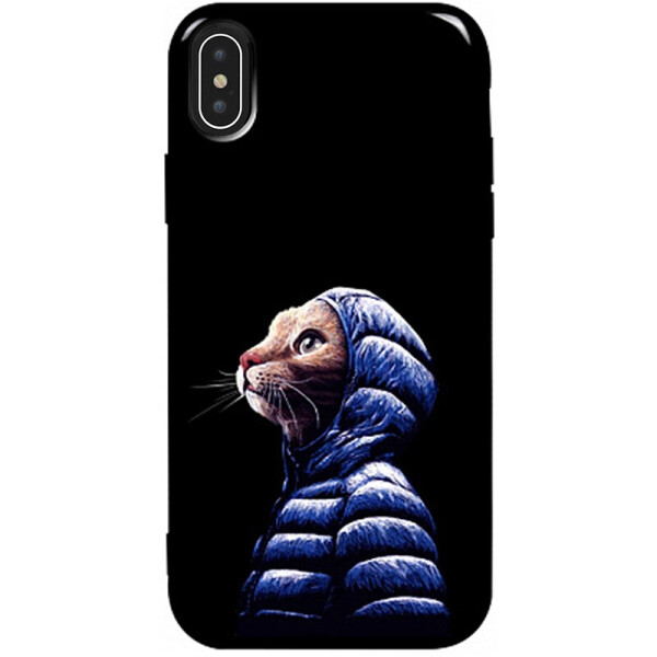 

Чехол-накладка TOTO Pure Tpu 2mm Print Case Apple iPhone X/XS #76 Catcoat Black