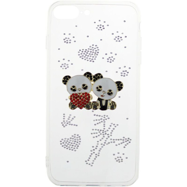 

Чехол-накладка TOTO TPU case with stones для iPhone 7 Plus/8 Plus Panda Transparent