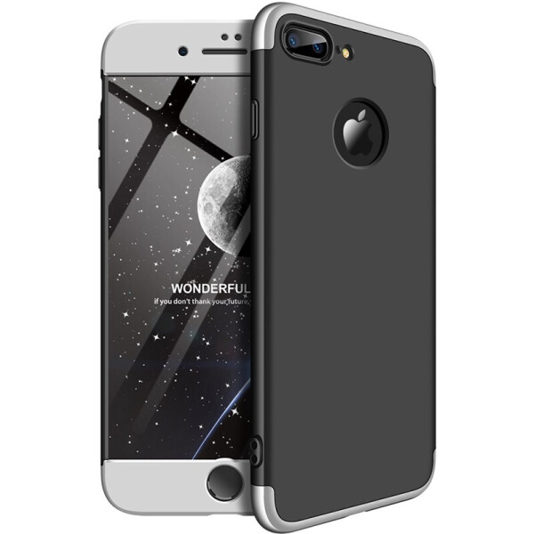 

Чехол-накладка GKK 3 in 1 Hard PC Case Apple iPhone 7 Plus/8 Plus Silver/Black