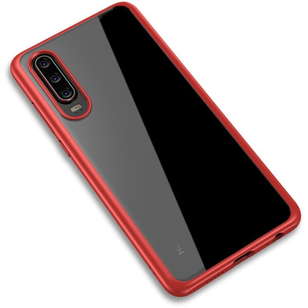 

Чехол-накладка Ipaky Bright Series/TPU frame With Clear PC Case для Huawei P30 Red