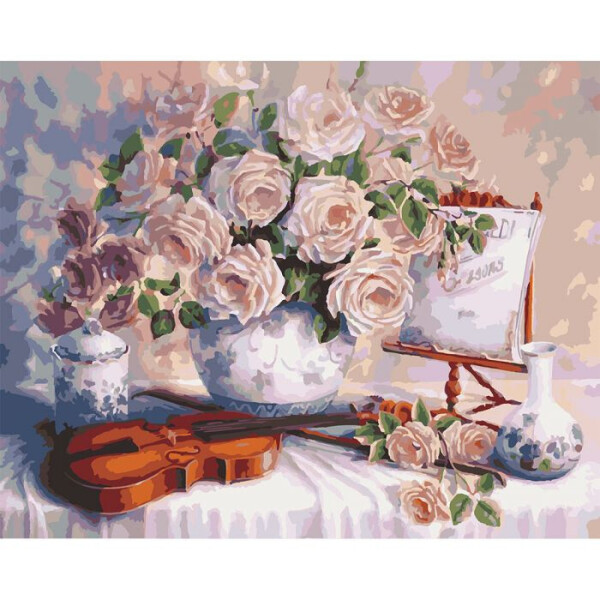 

Натюрморт "розы И Скрипка" 40 * 50См Kho5518