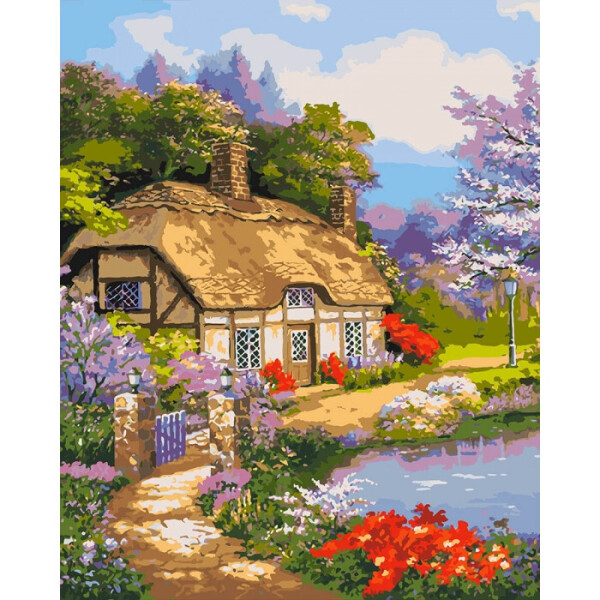 

Картина По Номерам. "загородный Дом" 40*50См. Kho2255