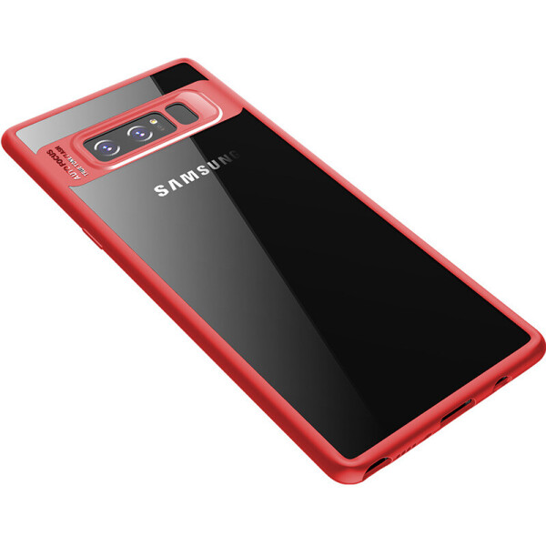 

Чехол-накладка Rock TPU plusPC Clarity Series Case Samsung Calaxy Note 8 N950F Red