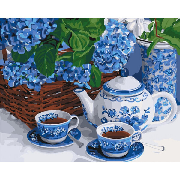 

Картина По Номерам. ";чаепитие"; 40*50См Kho5554