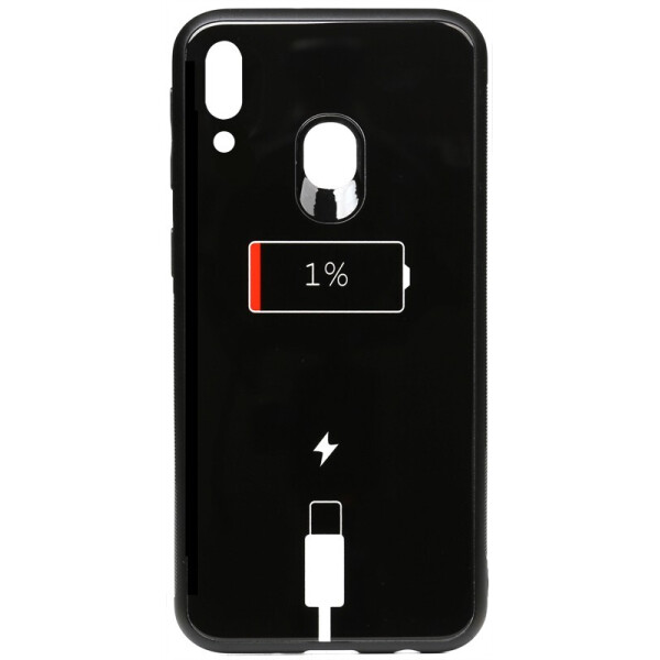 

Чехол-накладка TOTO Cartoon Print Glass Case для Samsung Galaxy M20 Battery Charge