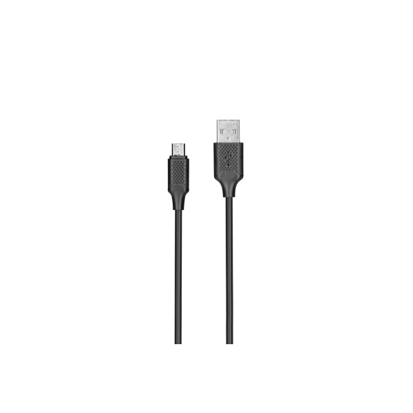 

Kit Usb 2.0 To Micro Usb Cable, 2A, Black, 1M