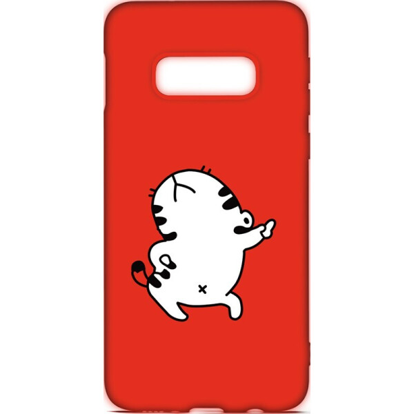 

Чехол-накладка TOTO Cartoon Soft Silicone TPU Case Samsung Galaxy S10e Cat Red