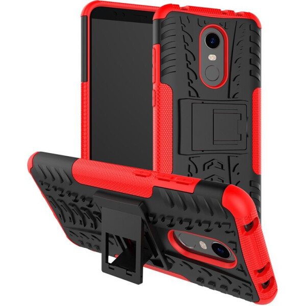 

Чехол-накладка TOTO Dazzle kickstand 2 in 1 phone case для Xiaomi Redmi 5 Plus Red