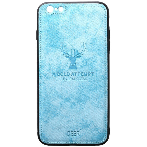 

Чехол-накладка TOTO Deer Shell With Leather Effect Case для Apple iPhone 6/6s Blue