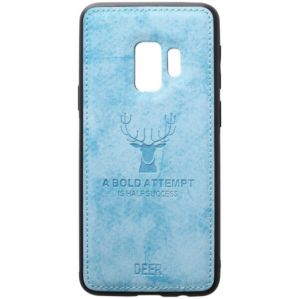 

Чехол-накладка TOTO Deer Shell With Leather Effect Case для Samsung Galaxy S9 Blue