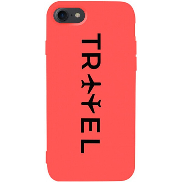 

Чехол-накладка TOTO Matt Tpu 2mm Print Case Apple iPhone 7/8 #45 Travel Orange