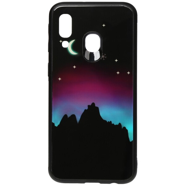 

Чехол-накладка TOTO Night Light Print Glass Case для Samsung Galaxy A40 Young Moon
