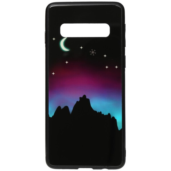 

Чехол-накладка TOTO Night Light Print Glass Case для Samsung Galaxy S10 Young Moon