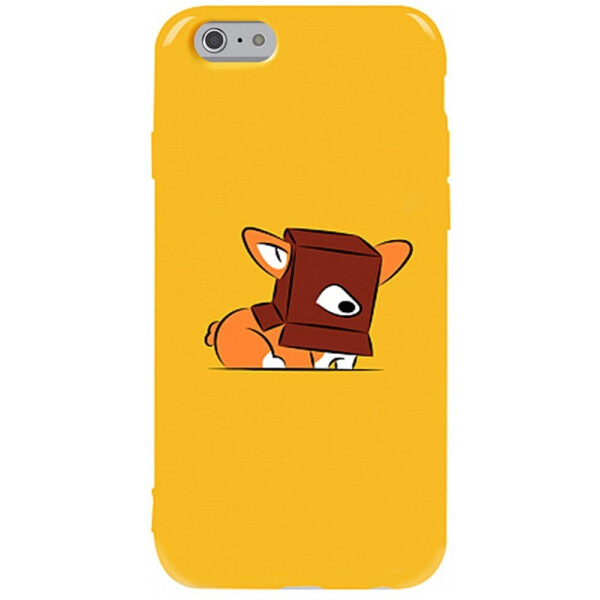 

Чехол-накладка TOTO Pure Tpu 2mm Print Case Apple iPhone 6/6s #31 Korgi Yellow