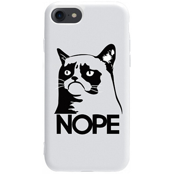 

Чехол-накладка TOTO Pure Tpu 2mm Print Case Apple iPhone 7/8 #4 Cat Nope White