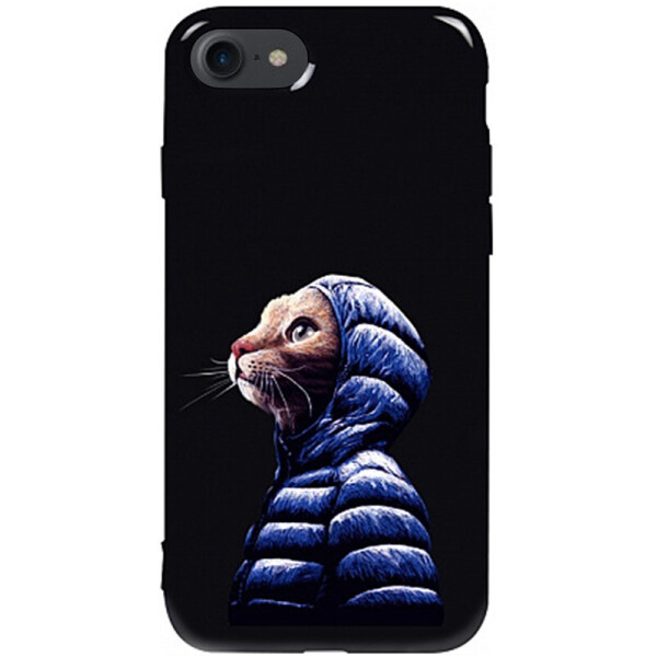 

Чехол-накладка TOTO Pure Tpu 2mm Print Case Apple iPhone 7/8 #76 Catcoat Black