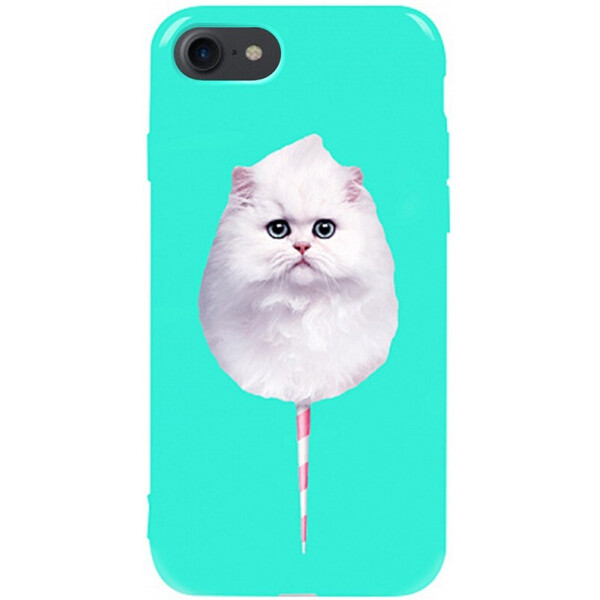 

Чехол-накладка TOTO Pure Tpu 2mm Print Case Apple iPhone 7/8 #9 Cat Candy Mint