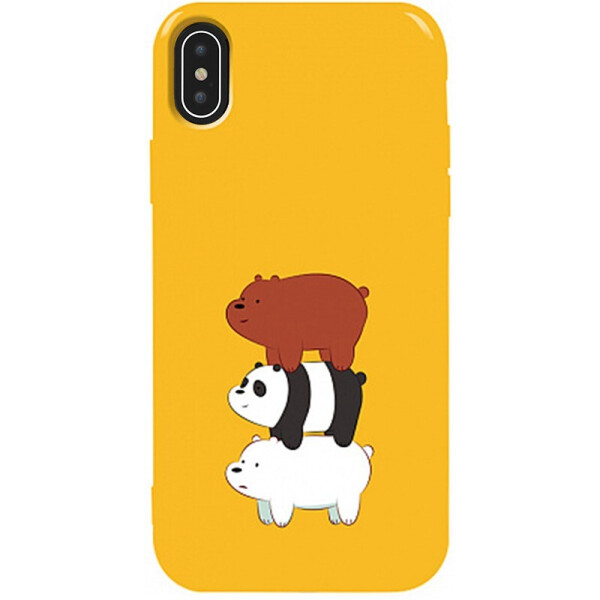 

Чехол-накладка TOTO Pure Tpu 2mm Print Case Apple iPhone X/XS #13 Bears Yellow