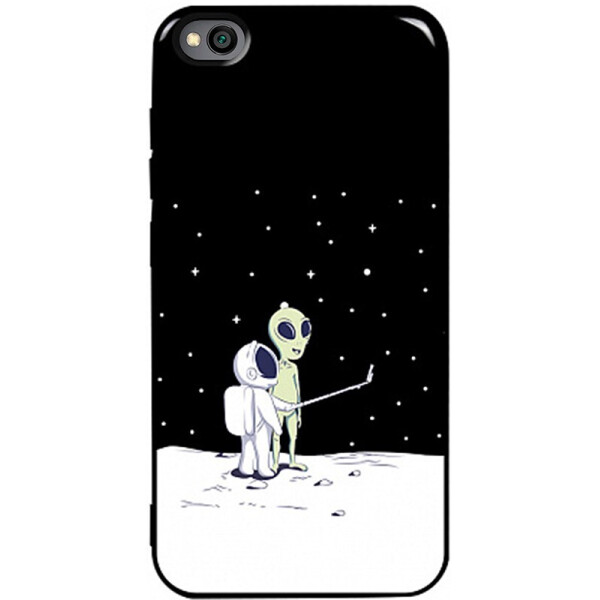 

Чехол-накладка TOTO Pure Tpu 2mm Print Case Xiaomi Redmi Go #40 Ufo Moon Black