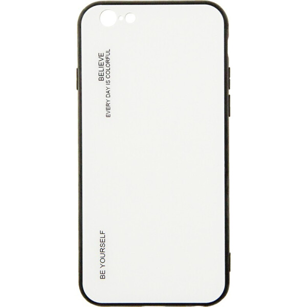 

Чехол-накладка TOTO Tempered Glass Phone Case Gradient для Apple iPhone 6/6S White
