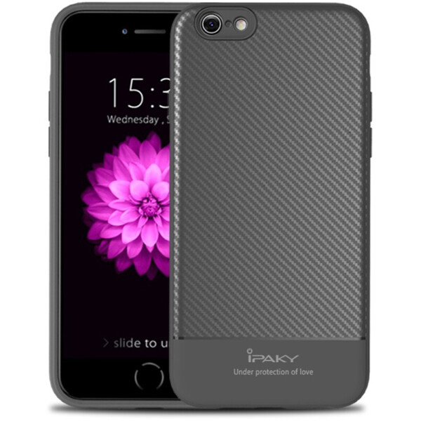 

Чехол-накладка Ipaky Carbon Fiber Series/TPU Case With Apple iPhone 6/6s Gray