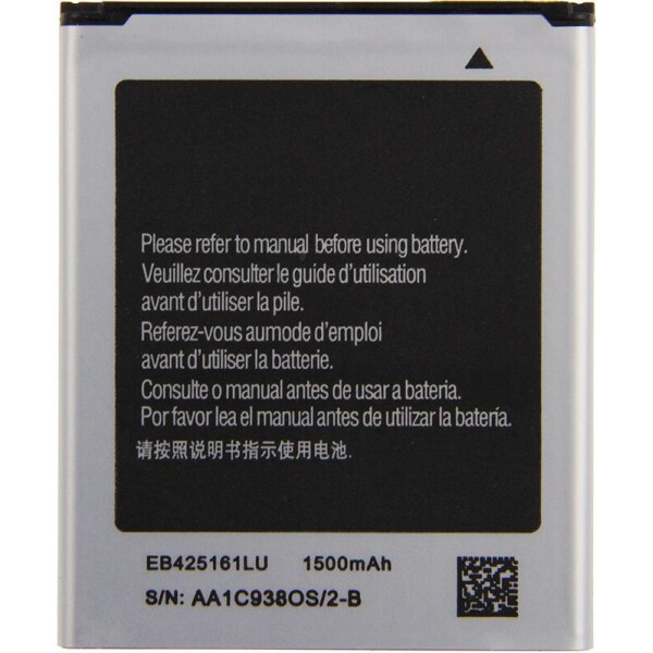 

Аккумулятор TOTO EB425161LU for Samsung S7562/I8160/I8190/S7270 1450/1500 mAh