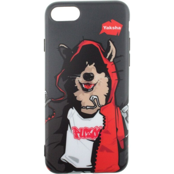 

Чехол-накладка PUZOO TPU Glossy Surface IMD Hip Hop iPhone 7/8 MC Husky Black