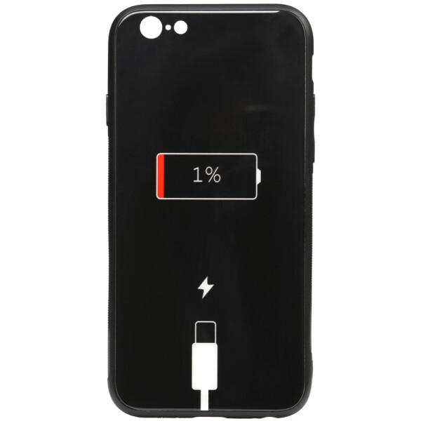 

Чехол-накладка TOTO Cartoon Print Glass Case для Apple iPhone 6/6s Battery Charge