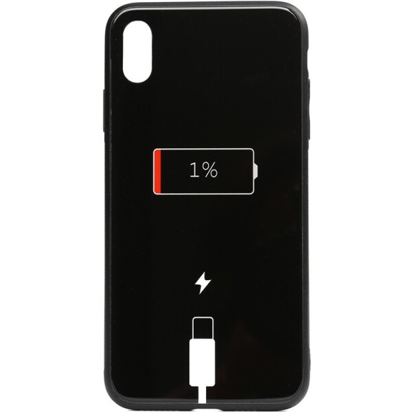 

Чехол-накладка TOTO Cartoon Print Glass Case для Apple iPhone X/Xs Battery Charge