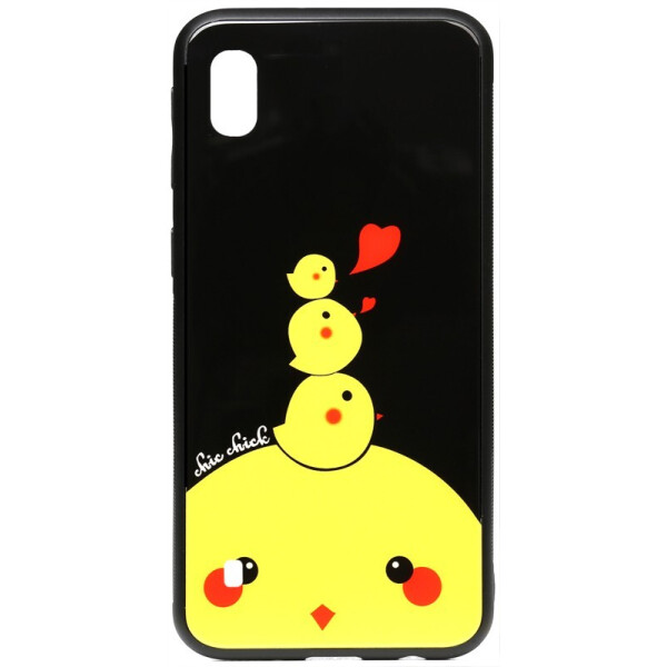 

Чехол-накладка TOTO Cartoon Print Glass Case для Samsung Galaxy A10 Chicken Chick