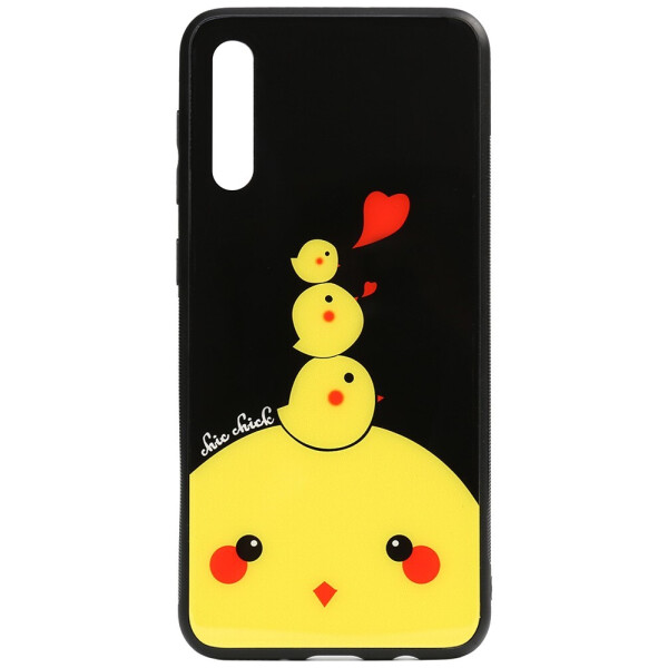 

Чехол-накладка TOTO Cartoon Print Glass Case для Samsung Galaxy A50 Chicken Chick