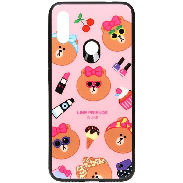 

Чехол-накладка TOTO Cartoon Print Glass Case для Xiaomi Redmi 7 Line friends Linc