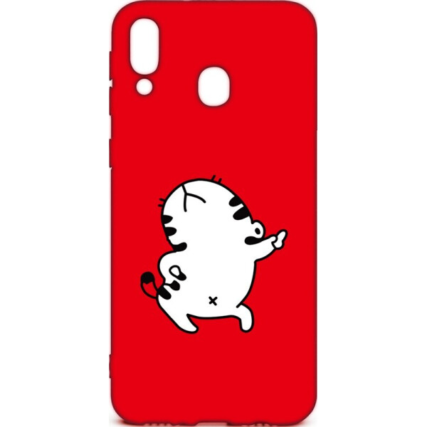 

Чехол-накладка TOTO Cartoon Soft Silicone TPU Case Samsung Galaxy M20 Cat Red