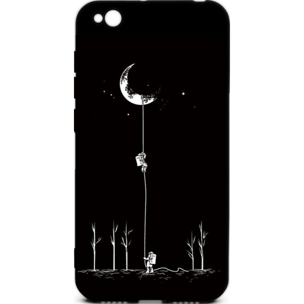 

Чехол-накладка TOTO Cartoon Soft Silicone TPU Case Xiaomi Redmi Go Moon Black