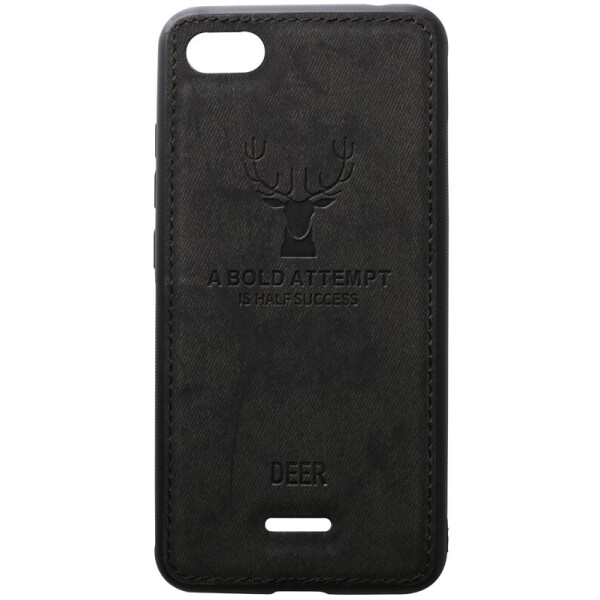 

Чехол-накладка TOTO Deer Shell With Leather Effect Case для Xiaomi Redmi 6A Black