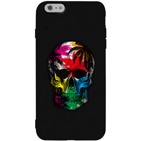 

Чехол-накладка TOTO Matt Tpu 2mm Print Case Apple iPhone 6/6s #29 Skull Black