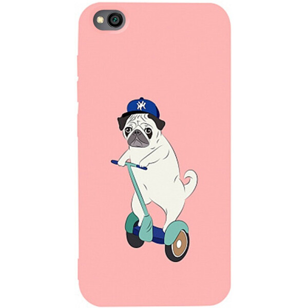 

Чехол-накладка TOTO Matt Tpu 2mm Print Case Xiaomi Redmi Go #2 Dog Skate Pink