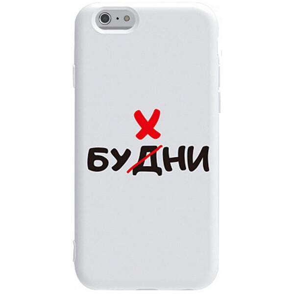 

Чехол-накладка TOTO Pure Tpu 2mm Print Case Apple iPhone 6/6s #73 Buhni White