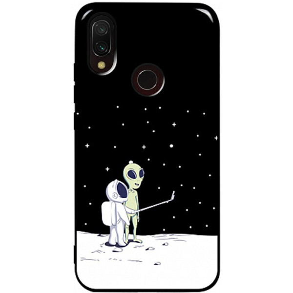 

Чехол-накладка TOTO Pure Tpu 2mm Print Case Xiaomi Redmi 7 #40 Ufo Moon Black